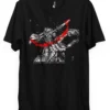 Skull Knight T-Shirt featuring manga-style battle slash and iconic warrior