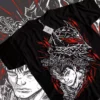 Berserk Guts Rage T-Shirt with Berserker Helmet Design