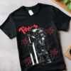 Berserk Guts Standing T-Shirt – Manga Style Armor Art