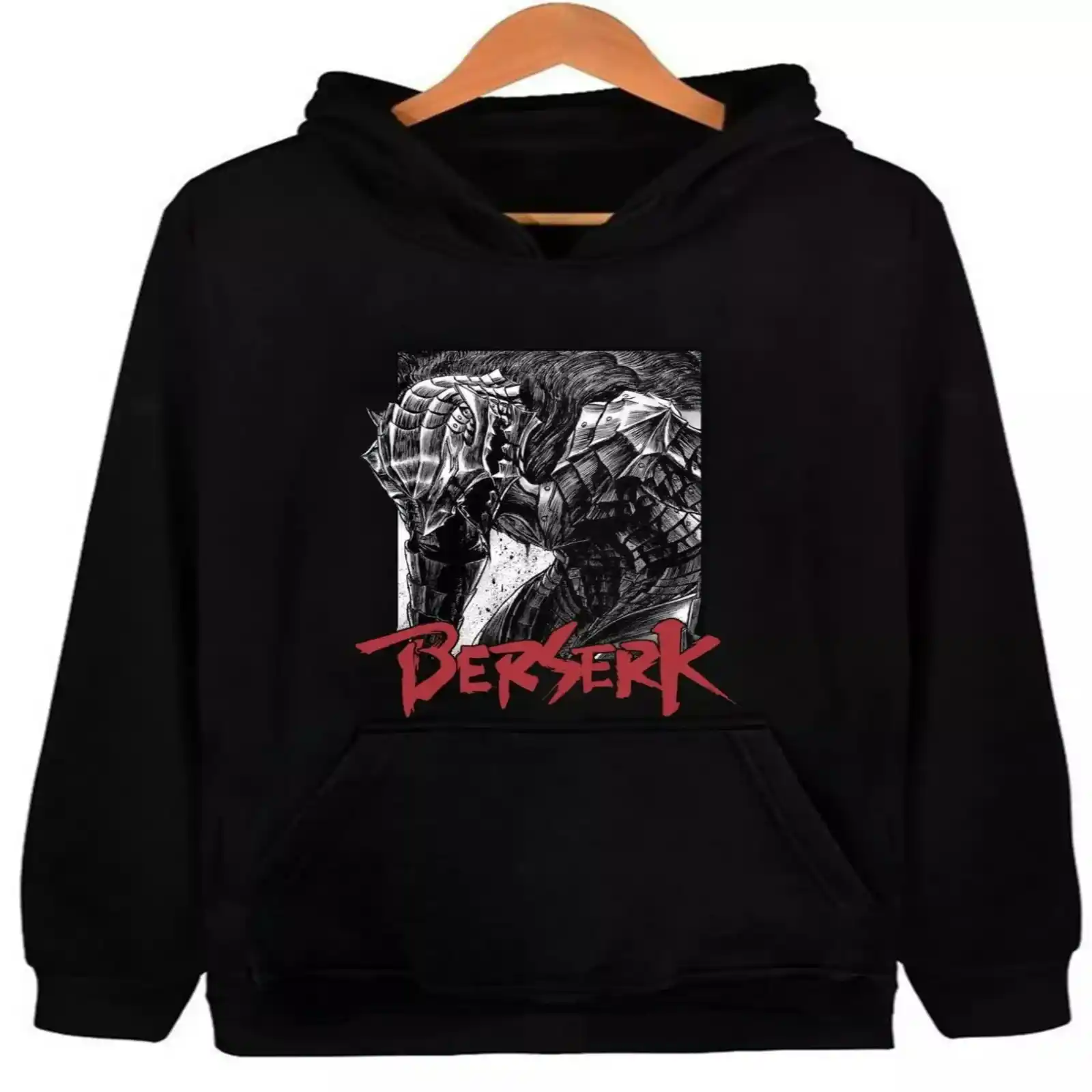 Fearless Guts Hoodie – Berserk Manga Armor Scene Print